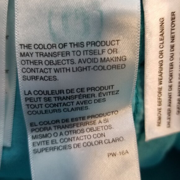 Calvin Klein High Waisted Relaxed Straight Leg Jeans Size 26 Teal NWT - Picture 10 of 11